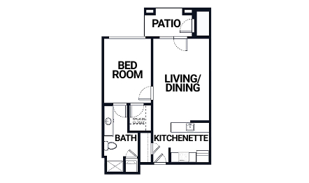 ASTN_IL_One Bed_600 SqFt